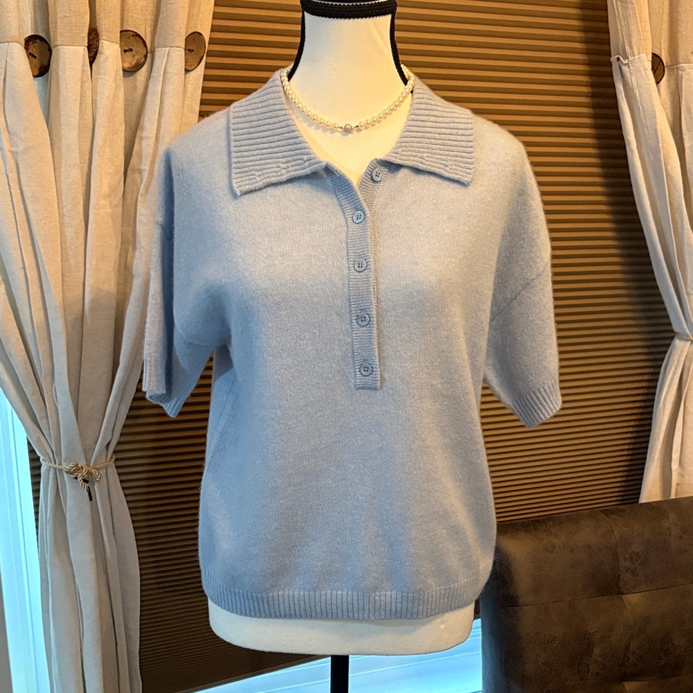 Cashmere Polo Sweater